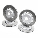 Front and Rear Brake Rotor Set of 4 for Mercedes-Benz W222 S63 and S65 AMG