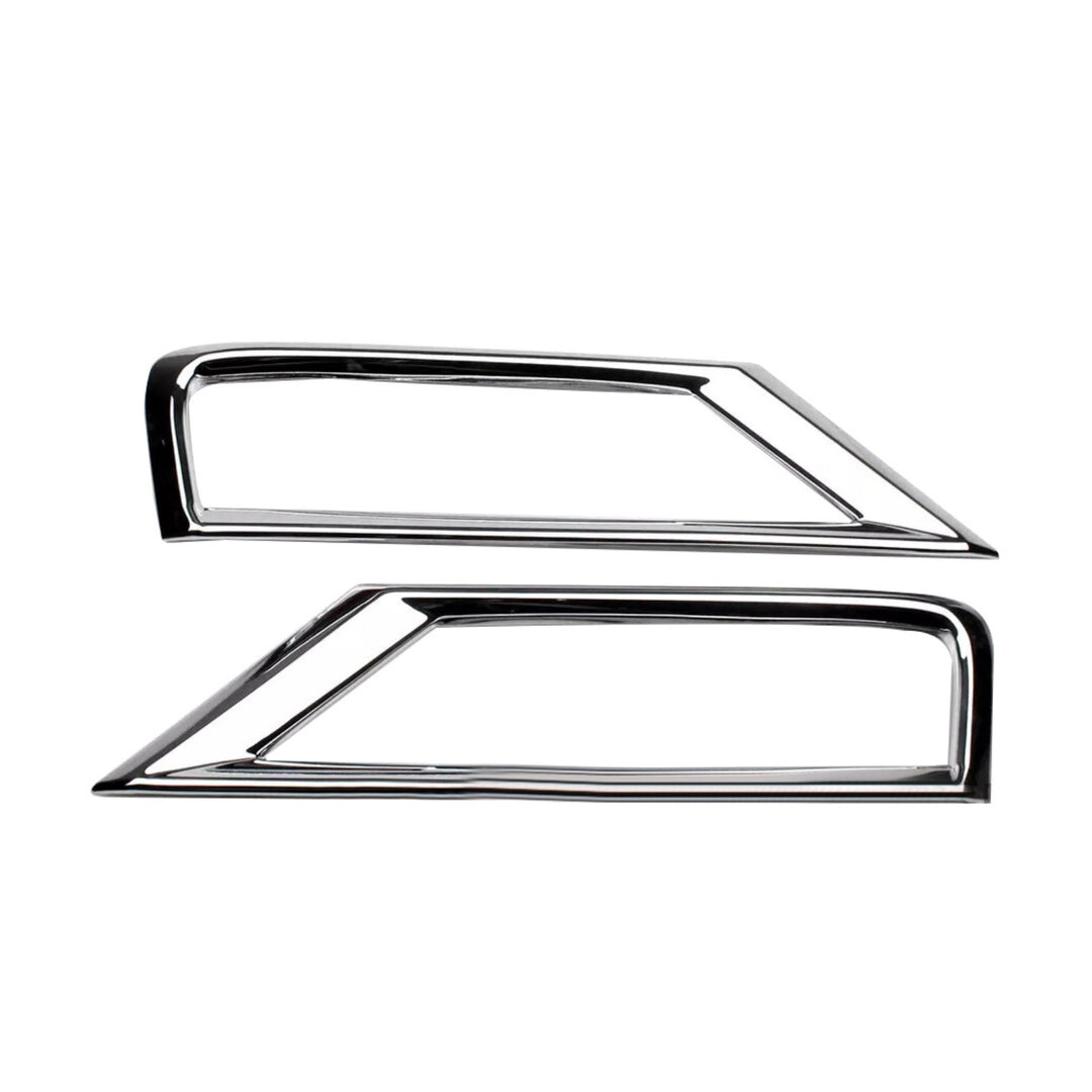 Front Bumper Fog Light Chrome Bezel Set of 4 for 2017-2021 Volkswagen Tiguan
