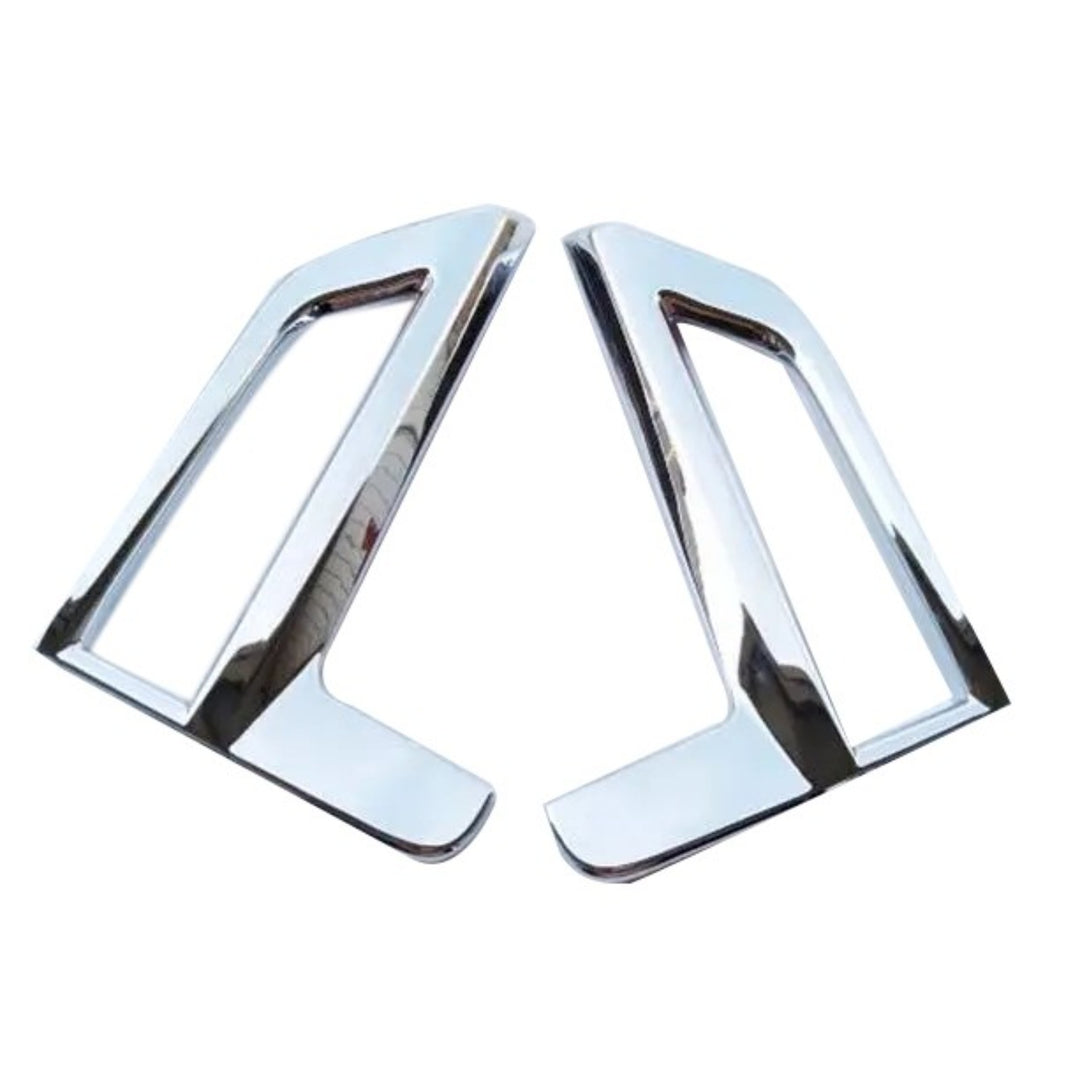 Front Bumper Fog Light Chrome Trim Pair for 2017-2020 Nissan Rogue