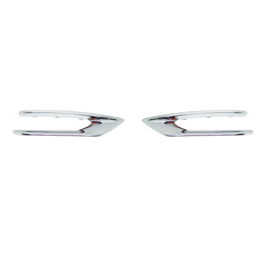 Front Bumper Fog Light Chrome Trim Strip Pair for 2020-2024 Volvo XC90