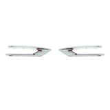 Front Bumper Fog Light Chrome Trim Strip Pair for 2020-2024 Volvo XC90