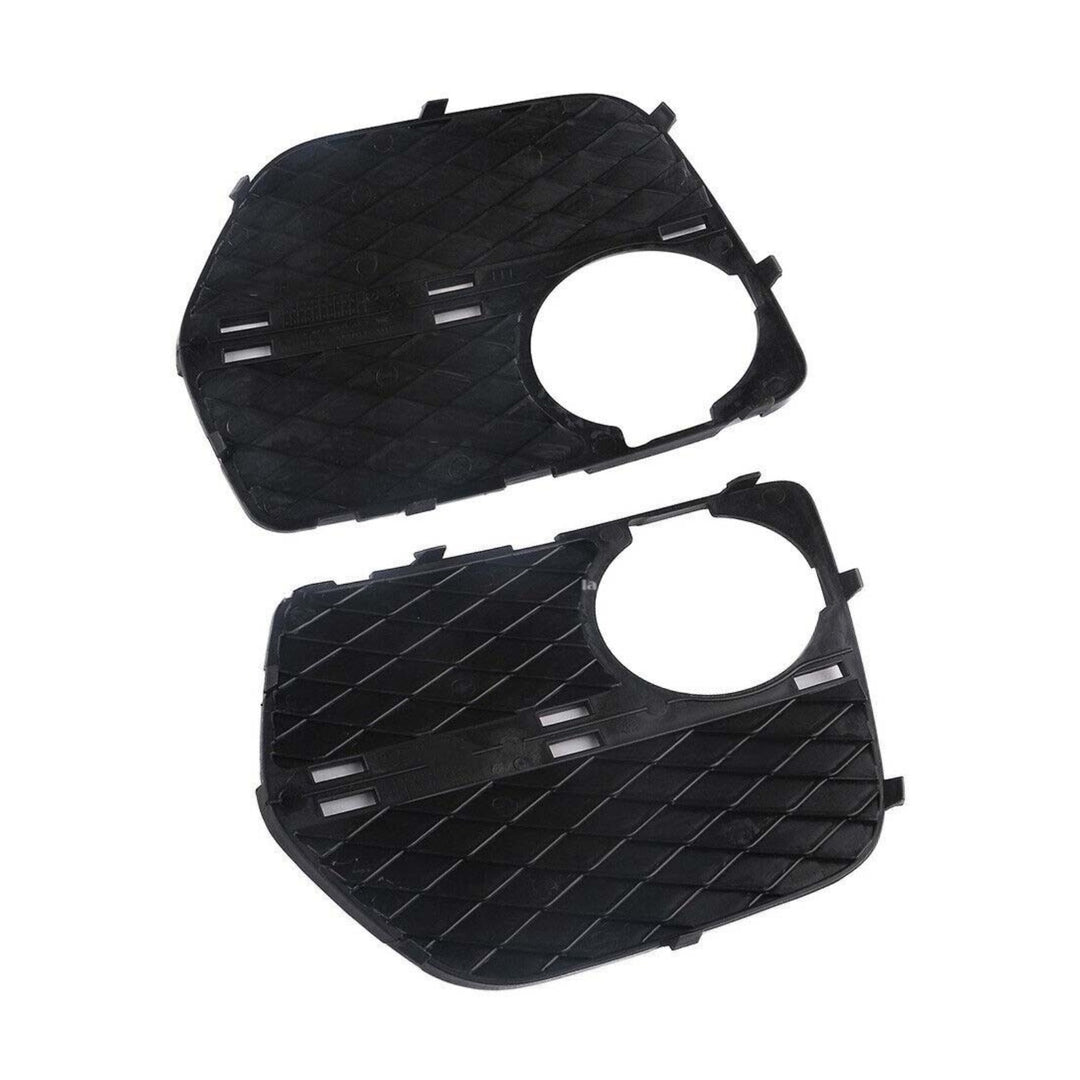Front Bumper Fog Light Closed Grille Cover Pair for 2012-2014 BMW X6 E71