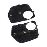 Front Bumper Fog Light Closed Grille Cover Pair for 2012-2014 BMW X6 E71