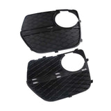 Front Bumper Fog Light Closed Grille Cover Pair for 2012-2014 BMW X6 E71