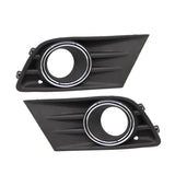 Front Bumper Fog Light Cover LH RH w/Chrome Ring For Honda Pilot 2012-15 Pair – product image