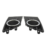 Front Bumper Fog Light Cover LH RH w/Chrome Ring For Honda Pilot 2012-15 Pair – product image 4