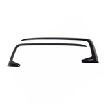 Front Bumper Fog Light Covers with Trim Strip Gloss Black for 2016-2019 Honda Civic