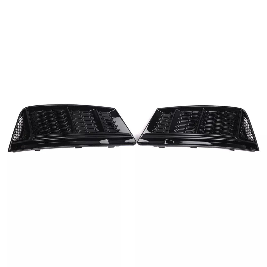 Front Bumper Fog Light Grille Pair for 2016-2018 Audi A4