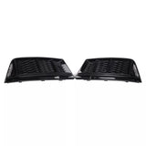 Front Bumper Fog Light Grille Pair for 2016-2018 Audi A4