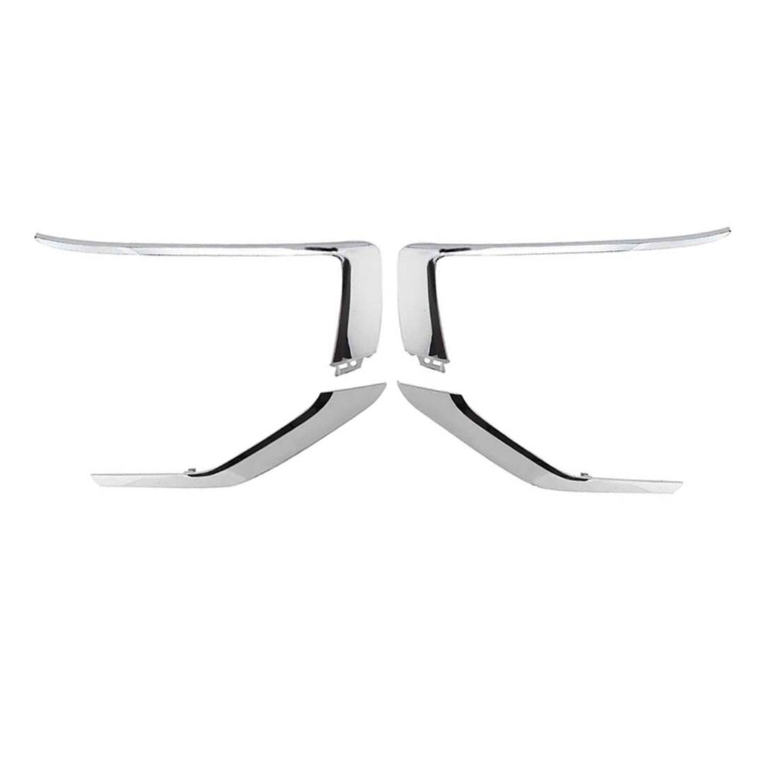 Front Bumper Grille Chrome Molding Trim Set of 4 for 2018-2021 Mitsubishi Eclipse Cross