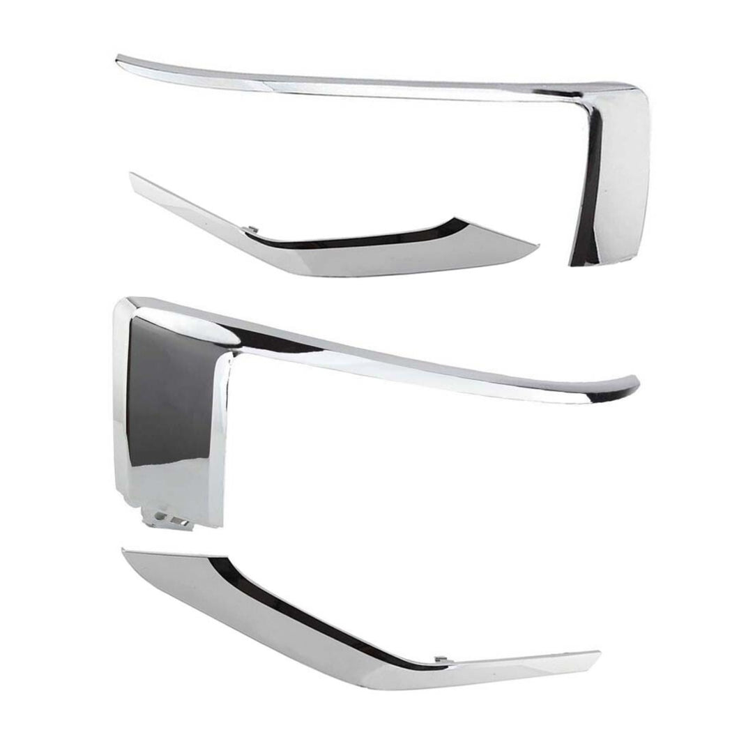 Front Bumper Grille Chrome Molding Trim Set of 4 for 2018-2021 Mitsubishi Eclipse Cross
