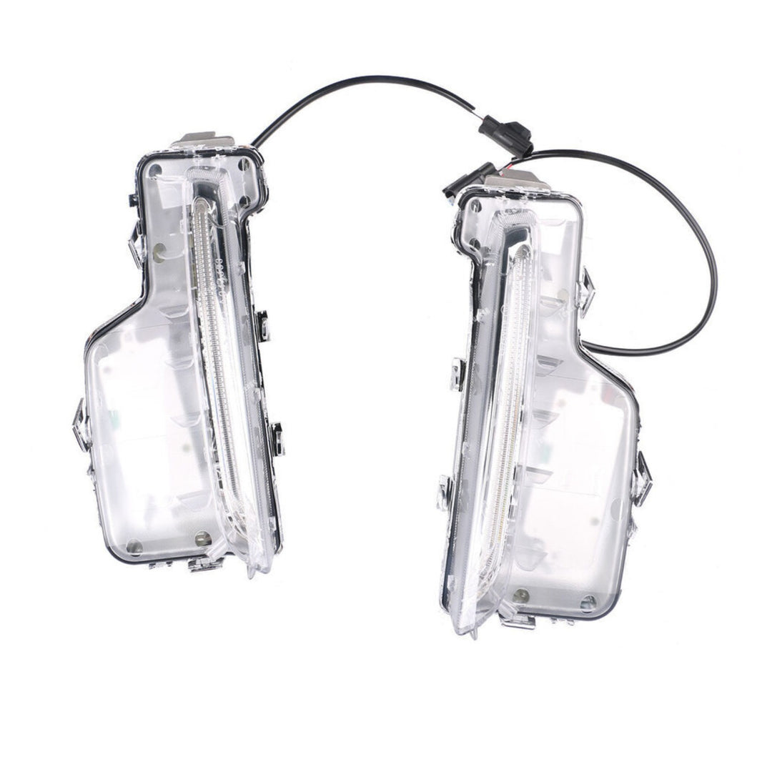 Front Bumper LED Fog Light Pair Clear for 2014-2018 Volvo S60