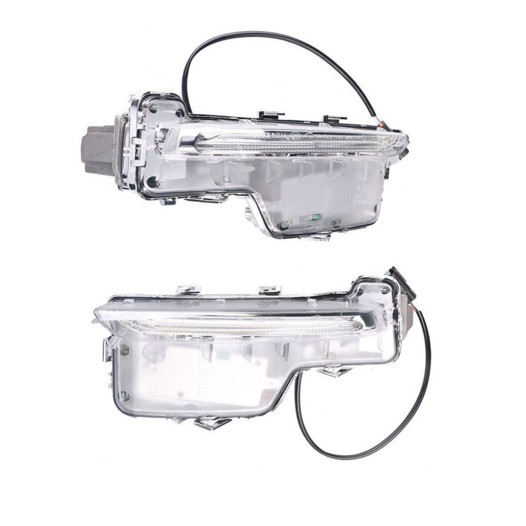 Front Bumper LED Fog Light Pair Clear for 2014-2018 Volvo S60