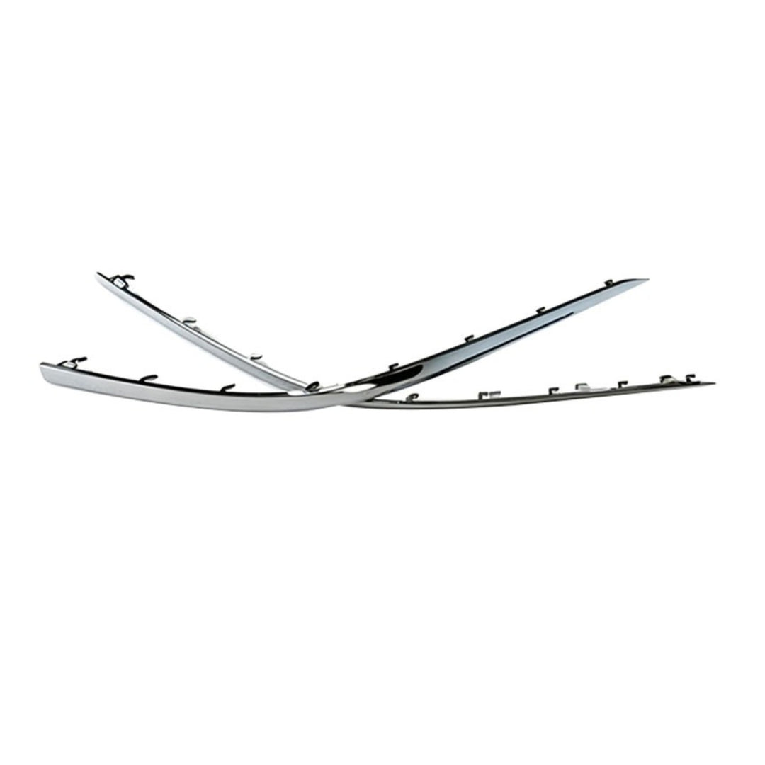 Front Bumper Lower Chrome Trim Molding Strip Pair for 2019-2021 Audi A8 D5