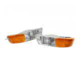 Front Bumper Yellow Fog Light Pair with Harness for 1998-2000 Toyota RAV4