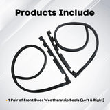 Front Door Sub Weather Seal Kit Left Right For Honda Civic 1996-2000 72325-S03-G01 – product image 8