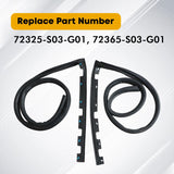 Front Door Sub Weather Seal Kit Left Right For Honda Civic 1996-2000 72325-S03-G01 – product image 9