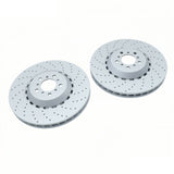 Front Drilled Brake Rotors Pair for BMW M5 and M6