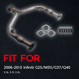 Front Flex Y Pipe for Infiniti G37 G25 M35 Q40 2006-2015 – product image 3