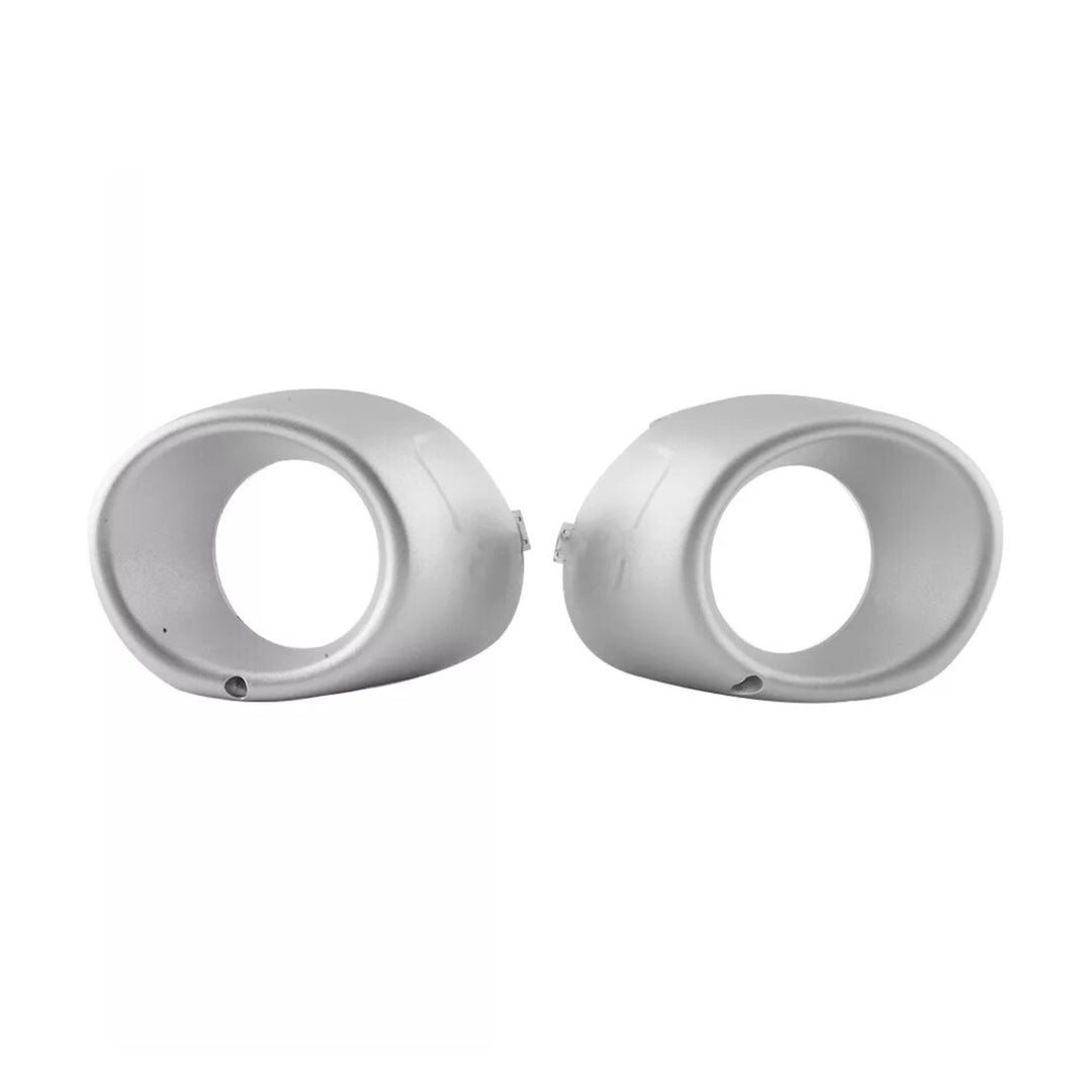 Front Fog Light Bezel Pair Silver for 2013-2015 Mitsubishi Outlander