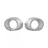 Front Fog Light Bezel Pair Silver for 2013-2015 Mitsubishi Outlander