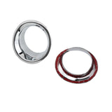 Front Fog Light Chrome Bezel Pair for 2006-2010 Hummer H3