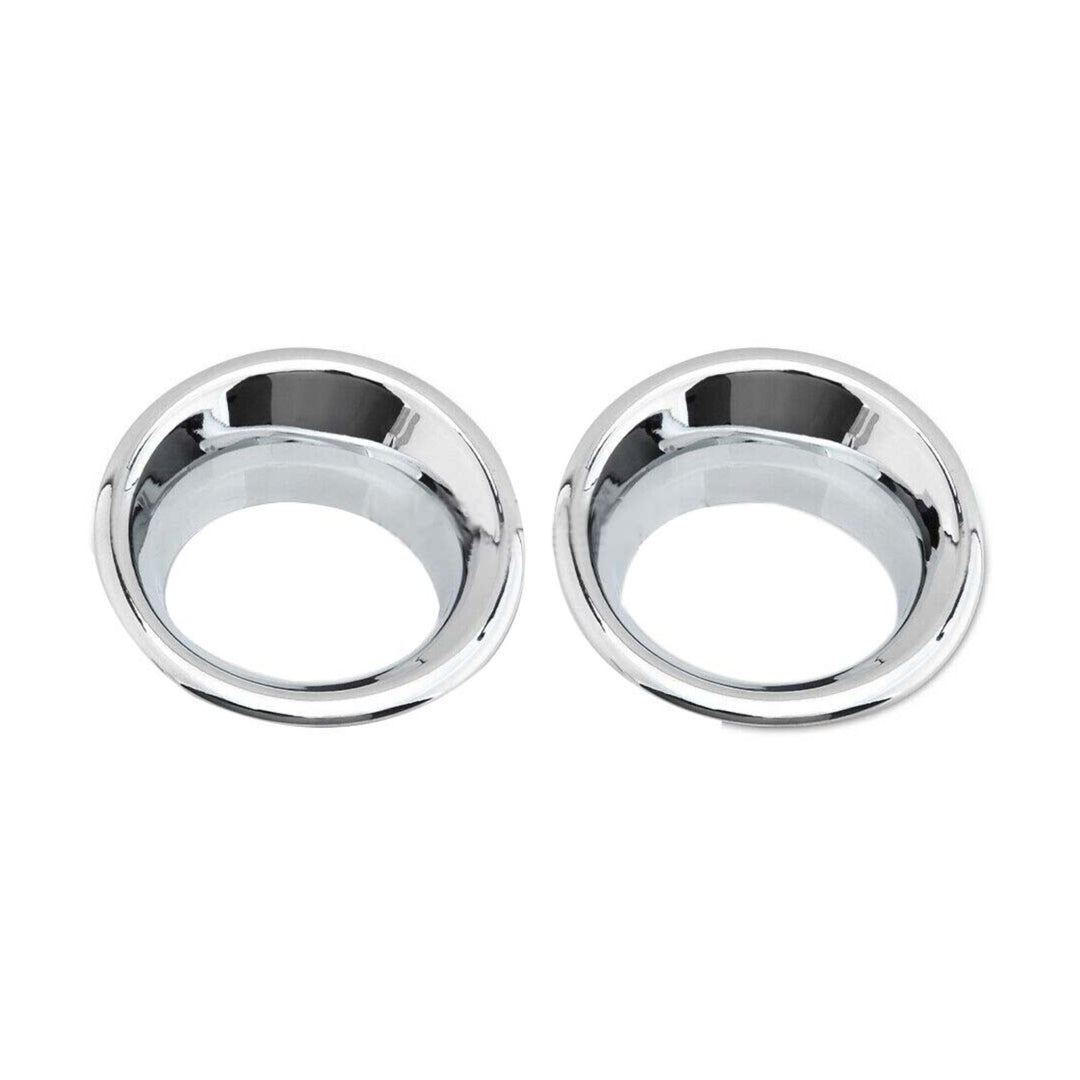 Front Fog Light Chrome Bezel Pair for 2006-2010 Hummer H3