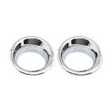 Front Fog Light Chrome Bezel Pair for 2006-2010 Hummer H3