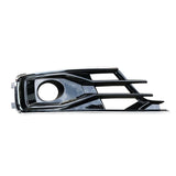 Front Fog Light Cover Pair with ACC Hole for 2016-2018 Audi A6
