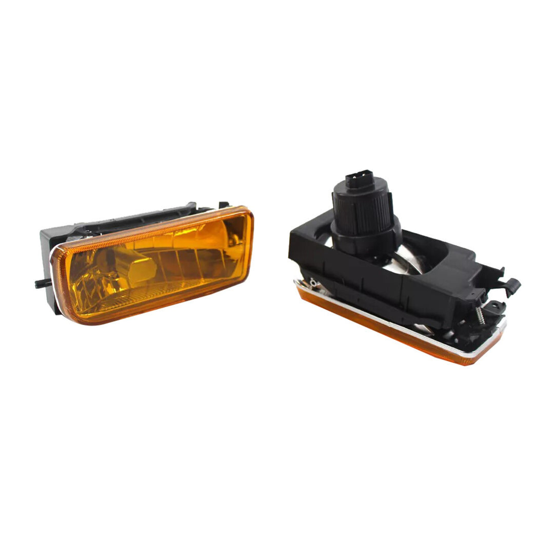 Front Fog Light Pair Amber Lens for 1992-1998 BMW 3 Series E36