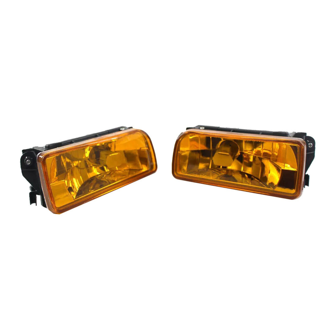 Front Fog Light Pair Amber Lens for 1992-1998 BMW 3 Series E36