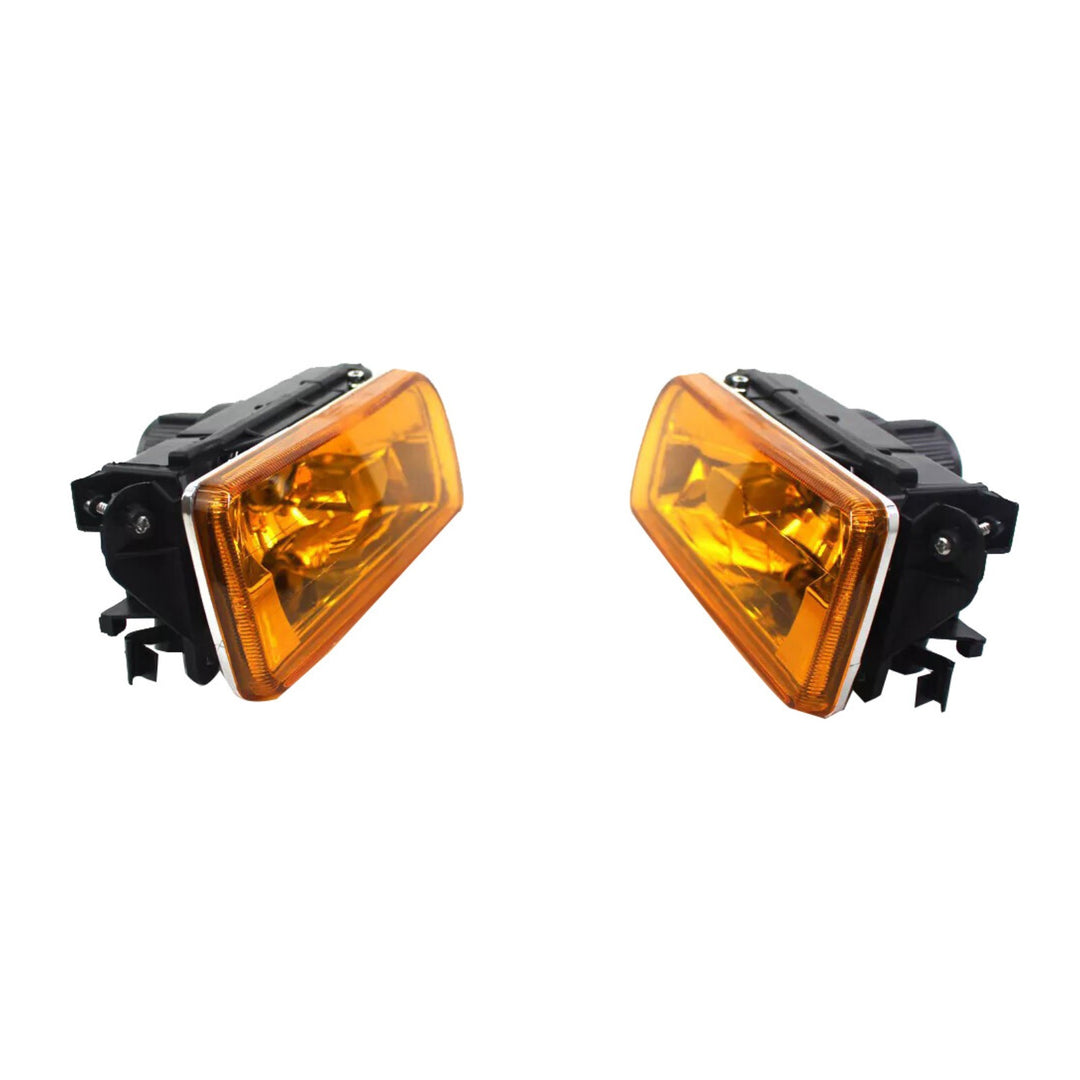 Front Fog Light Pair Amber Lens for 1992-1998 BMW 3 Series E36