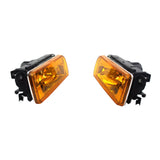 Front Fog Light Pair Amber Lens for 1992-1998 BMW 3 Series E36