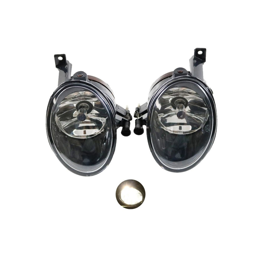 Front Fog Light Pair with Bulbs for 2012-2016 Volkswagen Tiguan