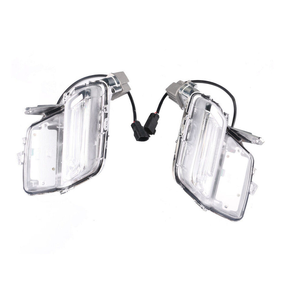 Front LED Fog Light Pair Clear for 2014-2018 Volvo XC60