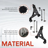 Front Lower Control Arms Sway Bars Tie Rods Kit for 2013-2022 Chevrolet Trax 94540671 – product image 6