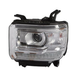 Front Pair Clear LED DRL Headlights For 2014-2018 GMC Sierra 1500 2500HD 3500HD – product image 3