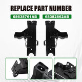 Front Right Left Rail Extension for 2018-25 Jeep JL Wrangler JT Gladiator 68638760AB – product image 5