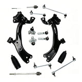 Front Suspension Kit with Lower Control Arms and Tie Rods for 2007-2012 Acura RDX