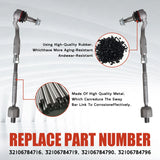 Front Tie Rod End Set for BMW 528i 535i 550i 640i 650i M5 M6 – product image 2