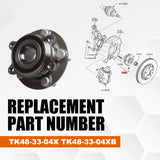 Front Wheel Bearing and Hub Assembly for MAZDA CX-9 2016-2022 – product image 5