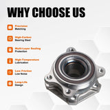 Front Wheel Bearing Hub Assembly LH Driver or RH Passenger Side for Audi 8W0407613 – product image 2