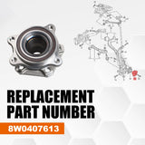 Front Wheel Bearing Hub Assembly LH Driver or RH Passenger Side for Audi 8W0407613 – product image 4