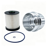 Fuel Filter Housing Cap with Drain Plug for GM 6.6L Duramax Diesel