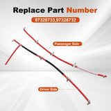 Fuel Injector Return Line Kit 2PCS for 04-10 6.6L LLY Duramax Dies 98062291 98045648 – product image
