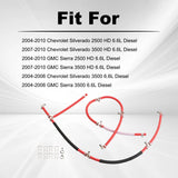 Fuel Injector Return Line Kit 2PCS for 04-10 6.6L LLY Duramax Dies 98062291 98045648 – product image 2