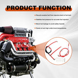 Fuel Injector Return Line Kit 2PCS for 04-10 6.6L LLY Duramax Dies 98062291 98045648 – product image 5