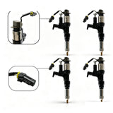 Fuel Injector Set of 4 for Hino J08E Engines and Kobelco SK200-8, SK350-8