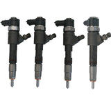 Fuel Injector Set of 4 for Kubota V2403 and D1803 Common Rail Engines