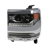 Full LED Headlight For 2016-2018 Chevy Silverado 1500 Chrome Bezel W/DRL Left LH – product image